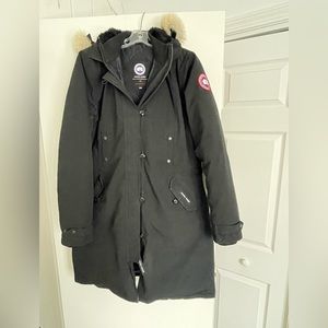 Canada Goose down parka with fur trim